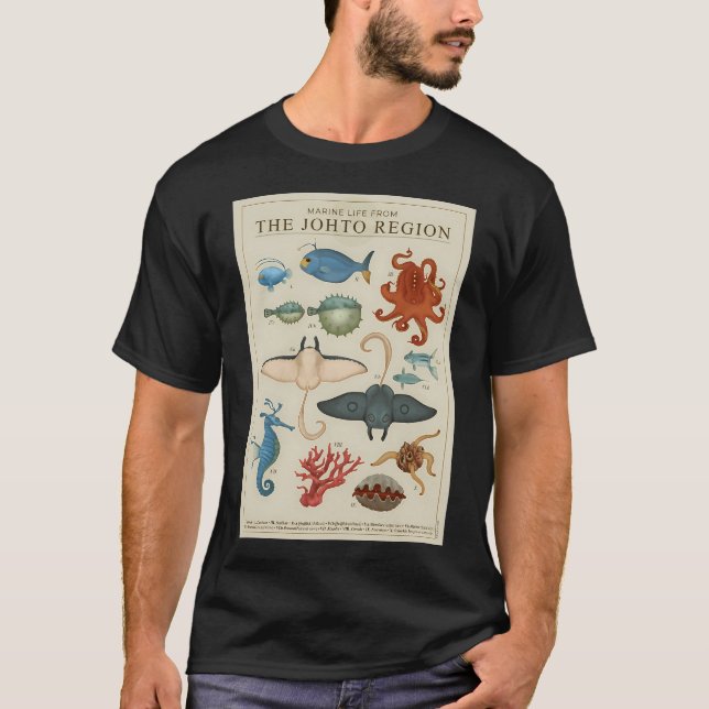 Marint liv från Johto T Shirt (Framsida)