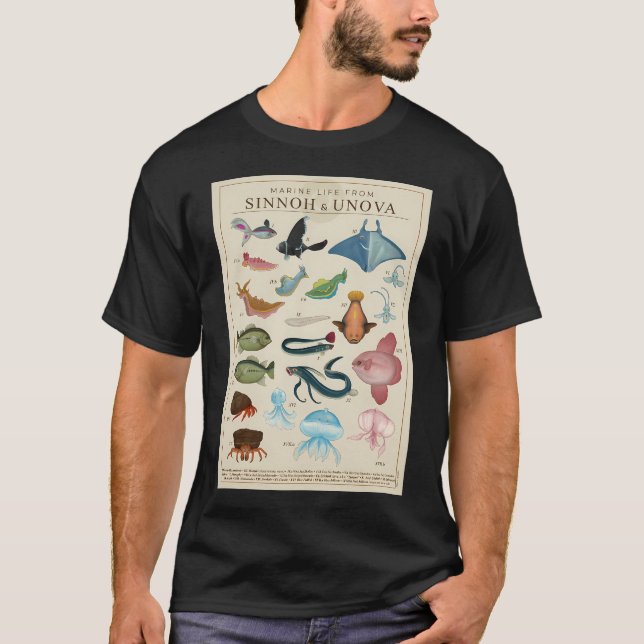 Marint liv från Sinnoh och Unova T Shirt (Framsida)