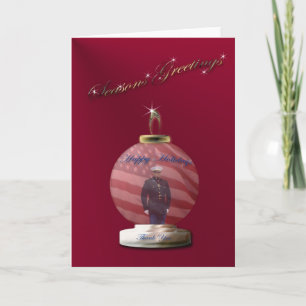 Marint prydnadsjulkort helgkort