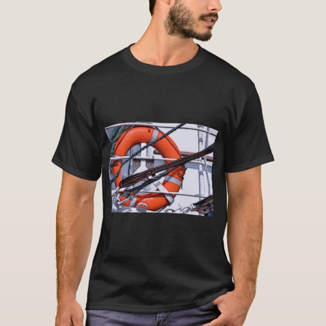 Marint tema - livräddningsring t shirt (Framsida)