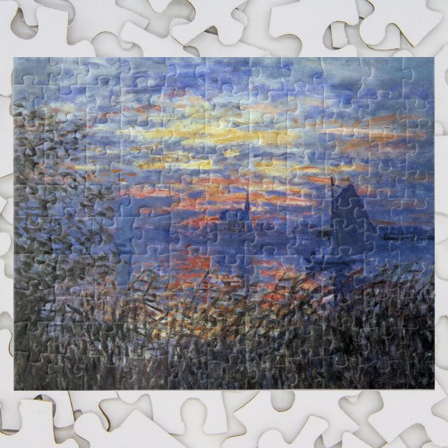 Marinvy med solnedgång av Claude Monet Pussel (Skapare uppladdad)