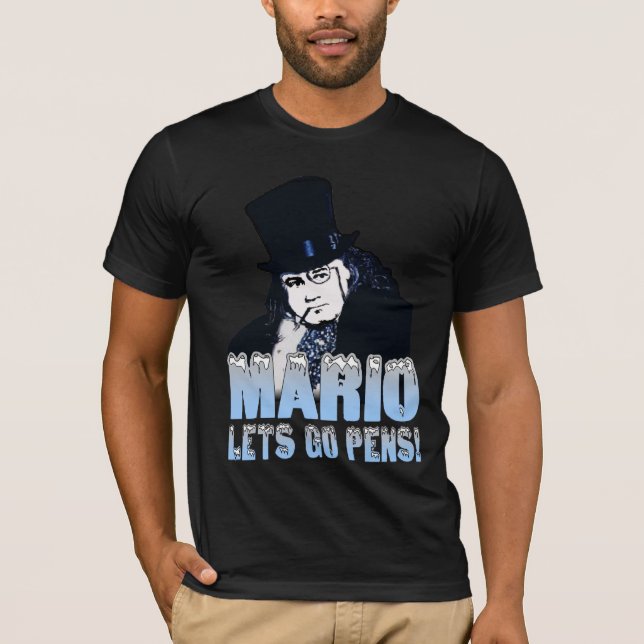 Mario Penguin Hockey T-Shirt (Framsida)