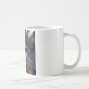 Mario ständiga på en Powerful Rocket Kaffemugg
