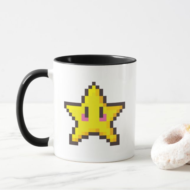 mario star mugg (Med munk)