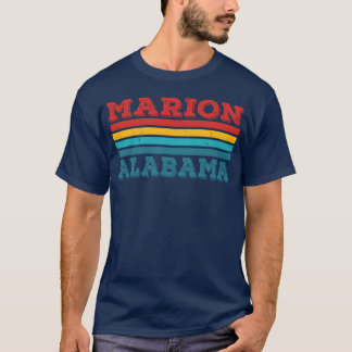 Marion Alabama Al Love Souvenir Retro Vintage 70-t T Shirt