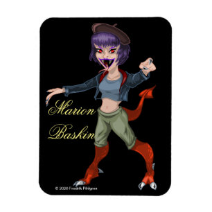 MARION BASKIN 3-tums x 4-tums flexibelt foto-Magne Magnet