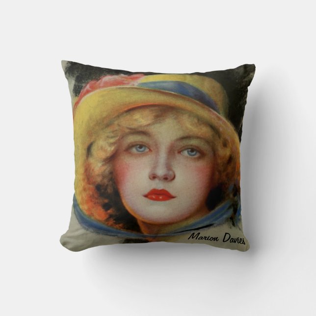 Marion Davies, berömd filmstjärna Kudde (Framsida)
