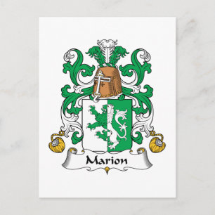 Marion Family Crest Vykort