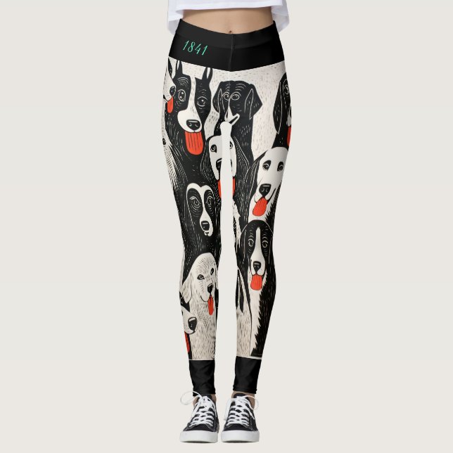marionett hundar leggings (Framsida)