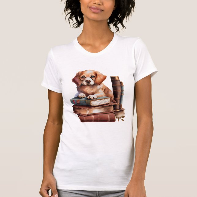 marionett med Bokar, Reader T Shirt (Framsida)