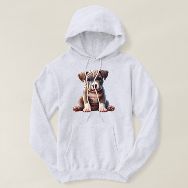 marionettdockor med blå Ögon Sitta och Tittar osky Hoodie (Design framsida)