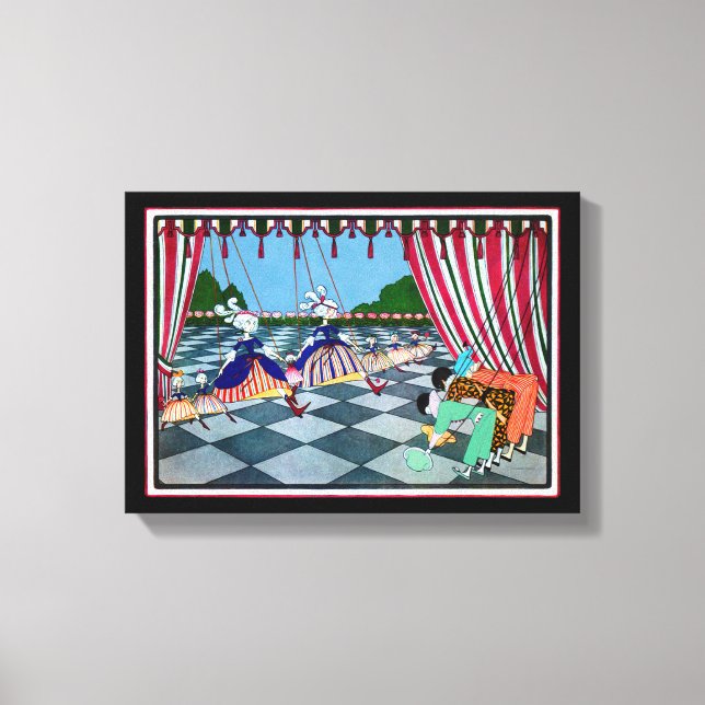 Marionette Curtsy CHANGE FÄRG ~ Wrapped Canvas (Framsida)