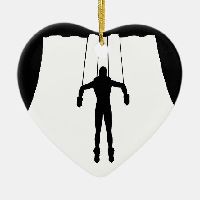 Marionette Puppet Julgransprydnad Keramik (Framsidan)