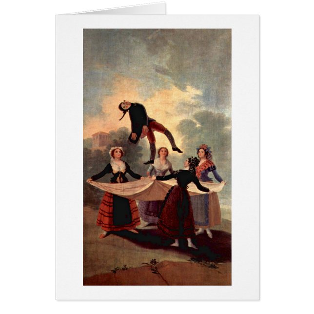 Marionetten av Francisco De Goya Hälsningskort (Framsidan)