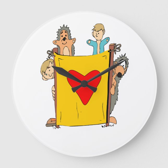 marionettteater stor klocka (Framsida)