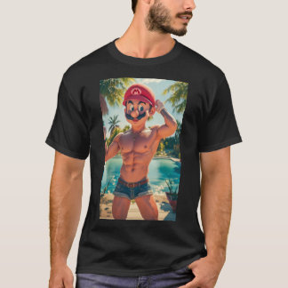 Mario's Pin-Up Paradise: Poolside Roligt" T Shirt