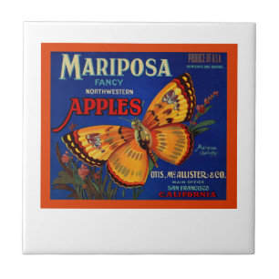 Mariposa äpplen kakelplatta