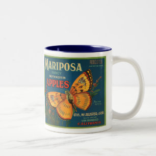 Mariposa äpplen Två-Tonad mugg