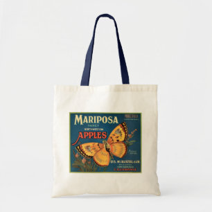 Mariposa Apples Låda-etikett Tygkasse