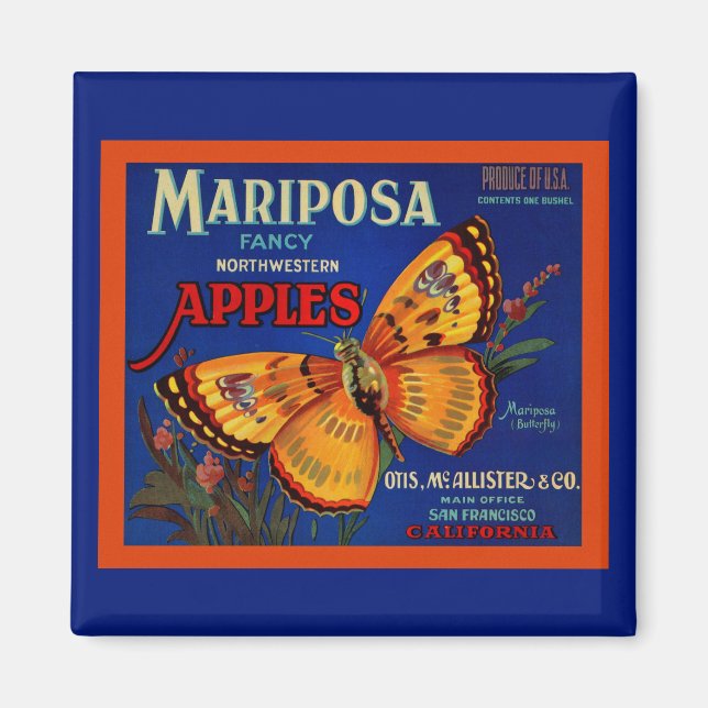 Mariposa Apples Magnet (Framsidan)