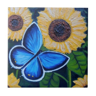 Mariposa Azul Kakelplatta