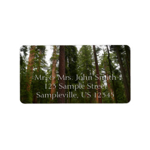 Mariposa Grove i Yosemite National Park Adressetikett