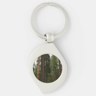Mariposa Grove i Yosemite National Park Swirl Silverfärgad Nyckelring