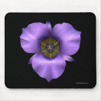 Mariposa lilja Mousepad, svart Musmatta