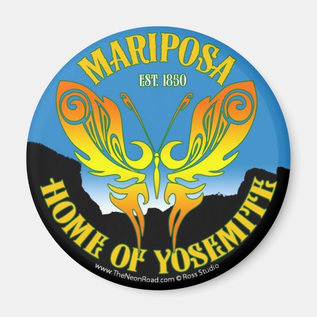 Mariposa Magnet 1 Round (Framsidan)