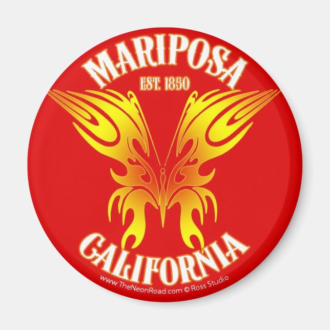 Mariposa Magnet 2 Round (Framsidan)