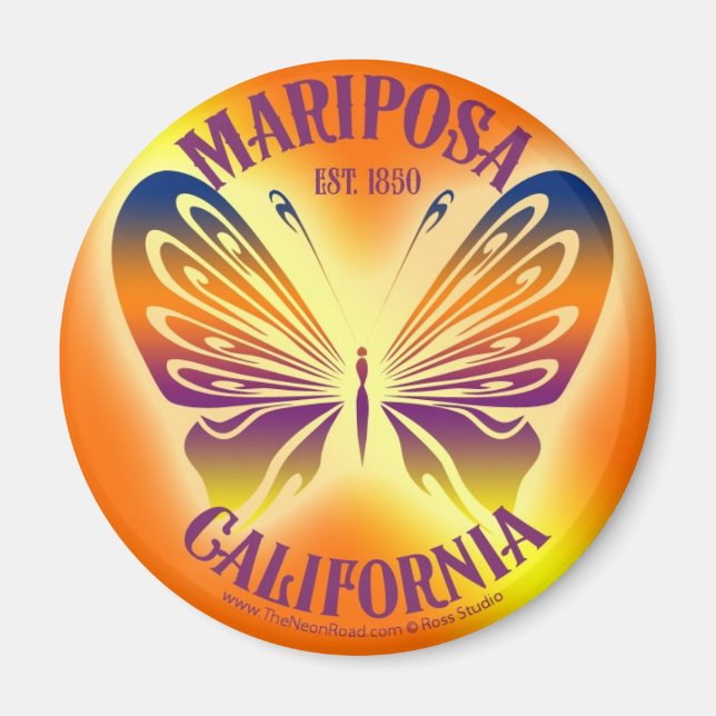 Mariposa Magnet 4 Round (Framsidan)