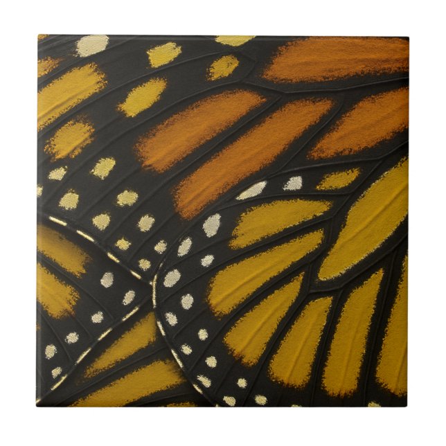 Mariposa Orange Gul Monark Fjärilsvinge Kakelplatta (Framsidan)