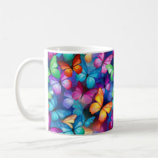 Mariposas arcoíris kaffemugg
