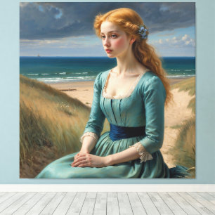 "Maris" - A Maidens resa - en färgfull Porträtt Canvastryck