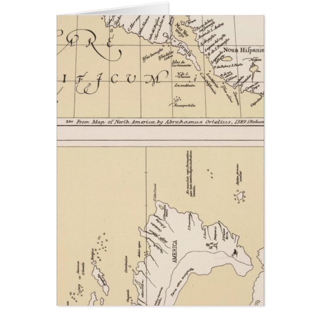 Maris Pacifici, Amerika Hälsningskort (Framsidan)