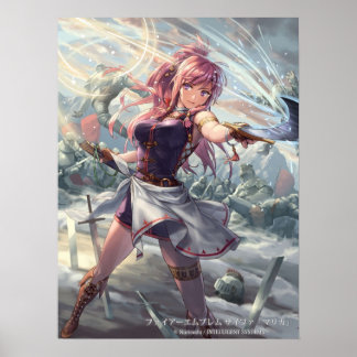 Marisa Fire Emblem Helig Stones Poster