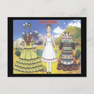 Marisol of Spain Papper Doll Postcard Vykort