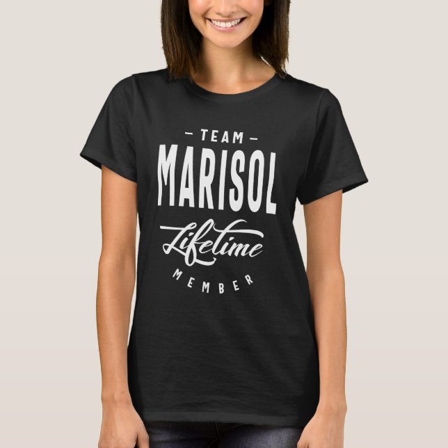 Marisol Personlig Namn Birthday Gift T Shirt (Framsida)