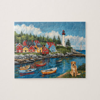 Maritim by fyr & Golden Retriever Pussel