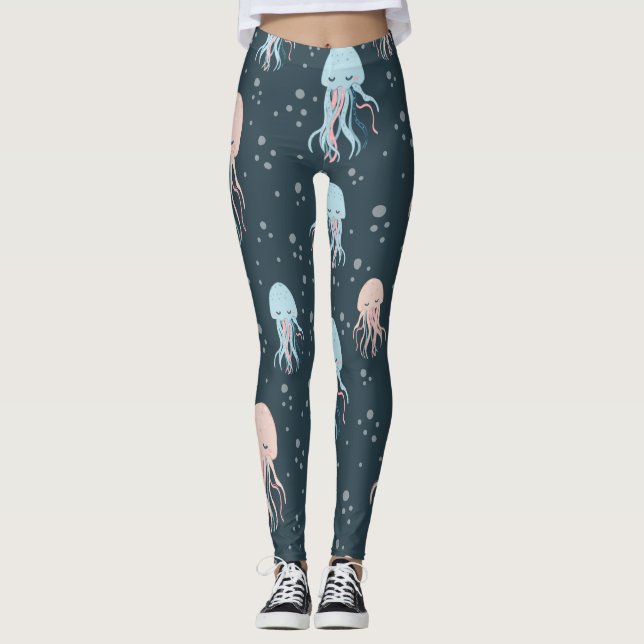 Maritim Nautic Ocean Sealife Octopus Leggings (Framsida)