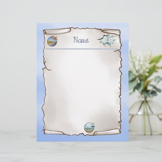 Maritim  notizblock brevhuvud (Stående Fram)