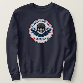 Maritim säkerhetsveteran taktisk emblem lång ärmad tröja