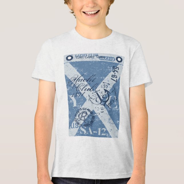 Maritime Anchor - Yacht-Klubben T Shirt (Framsida)