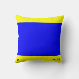Maritime Flagga D - Delta Kudde