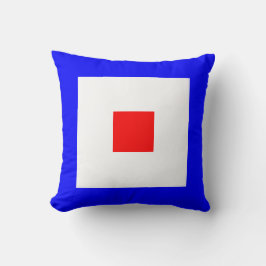 Maritime Flagga W - Whiskey Kudde