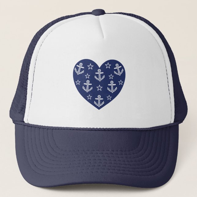 Maritime Heart T-Shirt Keps (Framsida)