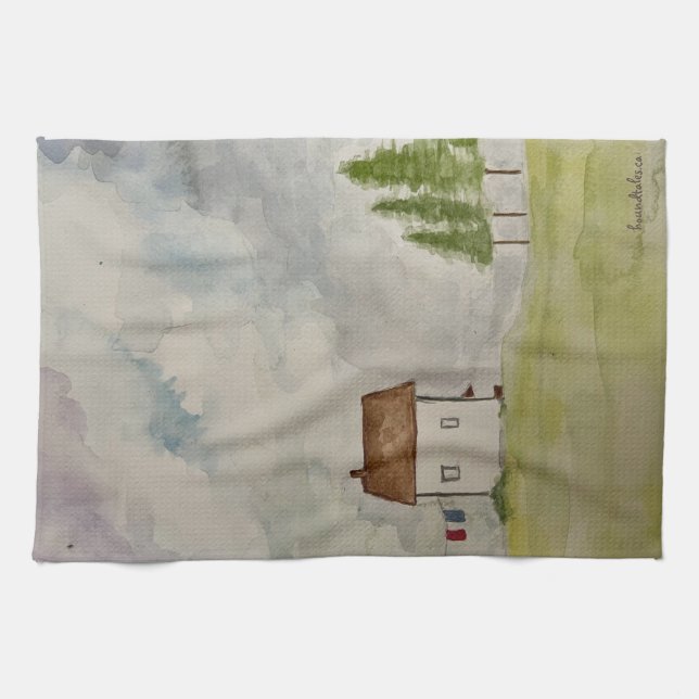 Maritime House Tea Towel Kökshandduk (Horisontell)