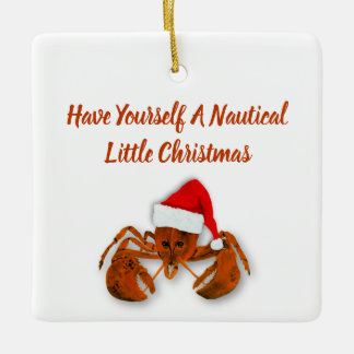 Maritime Santa Hummer Julgransprydnad Keramik