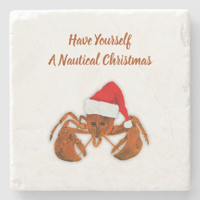 Maritime Santa Lobster Stenunderlägg (Framsidan)