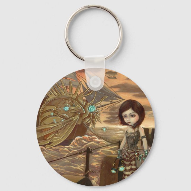 "Maritime Sunset"-nyckelkedja Nyckelring (Framsida)